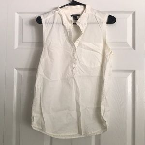 Forever 21 button up tank top blouse